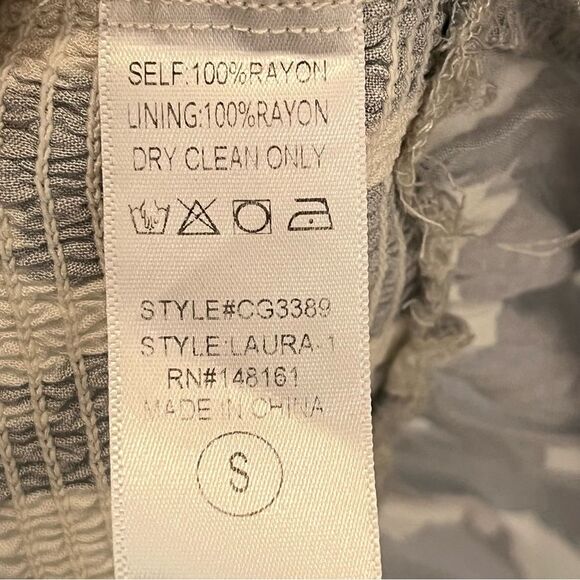 Buddy Love Laura Smocked Mini Dress in Slate size Small - Picture 8 of 9